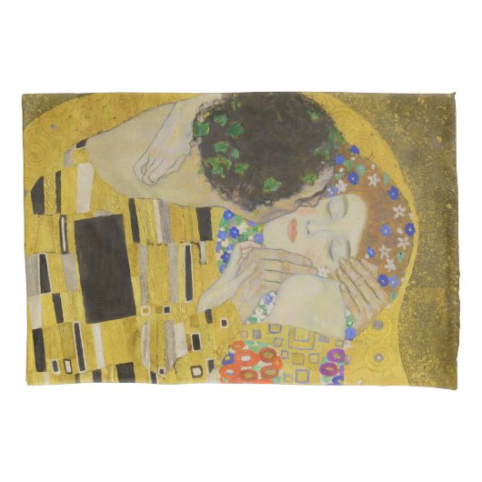 Housse D'oreillers Gustav Klimt - Le baiser (devant)