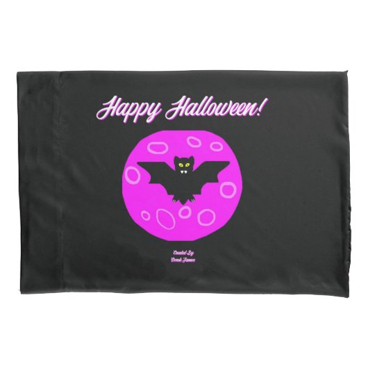 Housse D'oreillers Halloween Bat Standard Pilote (devant)