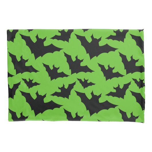 Housse D'oreillers Halloween chauves-chauves-souris cool éffrayant mo (devant)