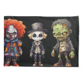 Housse D'oreillers Halloween effrayant (Dos)