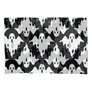 Housse D'oreillers Halloween Ghost Éffrayant Motif sans couture