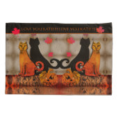Housse D'oreillers Halloween Kitty Cats Pilote (Dos)