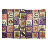Housse D'oreillers Halloween Postage-Stamp Pattern Pillowcase (Dos)