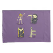 Housse D'oreillers Halloween Squelette Dracula Mummy Griffe Reaper (devant-Droit)