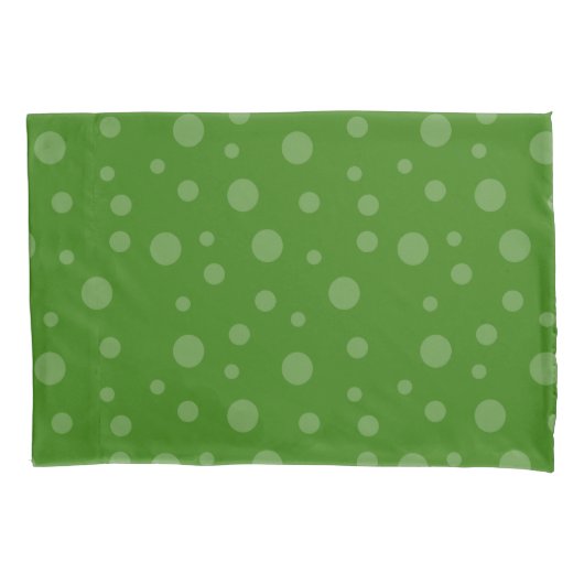 Housse D'oreillers HAMbWG Polka Dot - Vert Citron (devant)