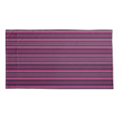 Housse D'oreillers HAMbyWhiteGlove - Coques Coussins - Bande rose (Dos-gauche)