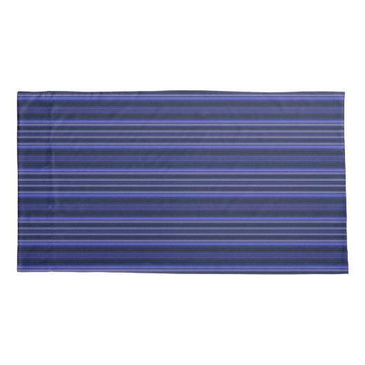 Housse D'oreillers HAMbyWhiteGlove - Coques Coussins - Sapphire Strip (Dos-gauche)