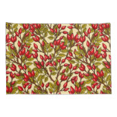 Housse D'oreillers hanches roses, rouge, vert, jaune (Dos-Droit)