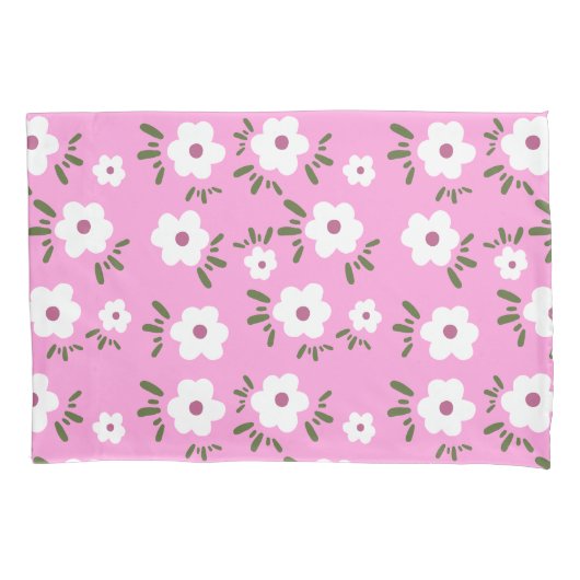 Housse D'oreillers Happy Flowers (devant)