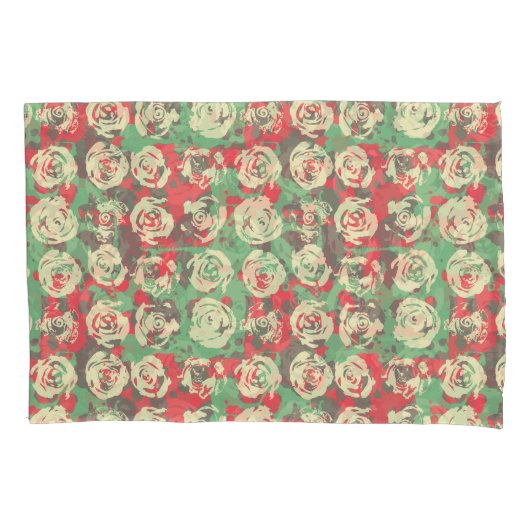 Housse D'oreillers Harmonie d'encre et de Rose - Motif transparent (devant)