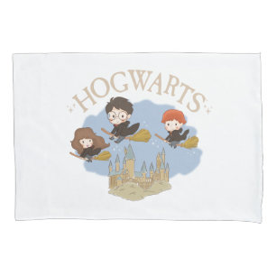 Housse D'oreillers HARRY POTTER™, Hermione & Ron Fly Over HOGWARTS™