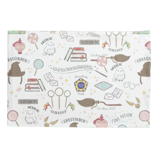 Housse D'oreillers HARRY POTTER™ Tiny Magic Pattern (Dos)