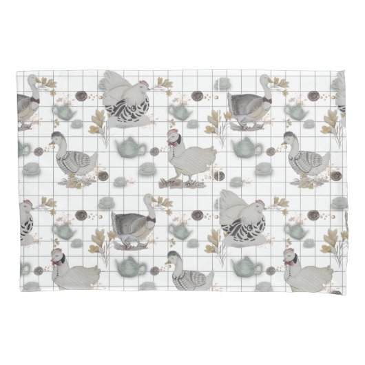 Housse D'oreillers Haute Couture Poulet (devant)