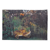 Housse D'oreillers Henri Rousseau - Le lion affamé (Dos)