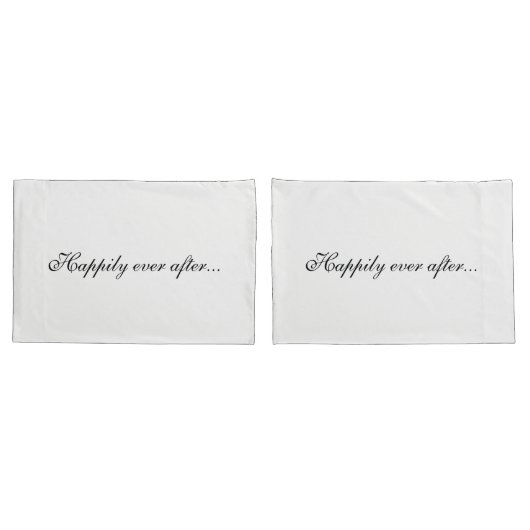 Housse D'oreillers Heureusement pour toujours… (Dos-Set)