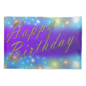 Housse D'oreillers heureux coussin d'anniversaire coques (Dos)