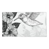 Housse D'oreillers Hibiscus et colibri (Dos-gauche)