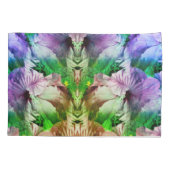 Housse D'oreillers Hibiscus rose Fleur Abstraite déprimée (Dos)