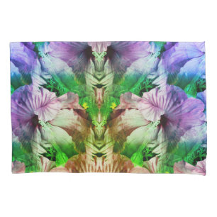 Housse D'oreillers Hibiscus rose Fleur Abstraite déprimée