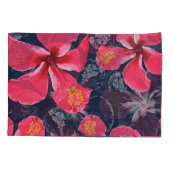 Housse D'oreillers Hibiscus Tropical Fleurs été Design (Dos)