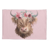 Housse D'oreillers Highland Cow (Dos-gauche)