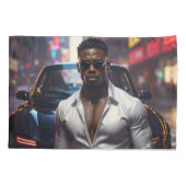 Housse D'oreillers Hip Hop - American Rap Star -  (Dos)