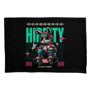 Housse D'oreillers Hip-Hop Hoppity - Lapin Skateur de Pâques