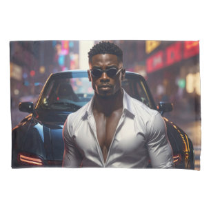 Housse D'oreillers Hip Hop - Star du Rap Américain - 