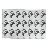 Housse D'oreillers Hip Musician Badger Saxophone personnalisable (Dos)