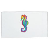 Housse D'oreillers Hippocampe polygonal arc-en-ciel (devant-Droit)