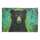 Housse D'oreillers Histoire amusante Petit ours noir (Dos)