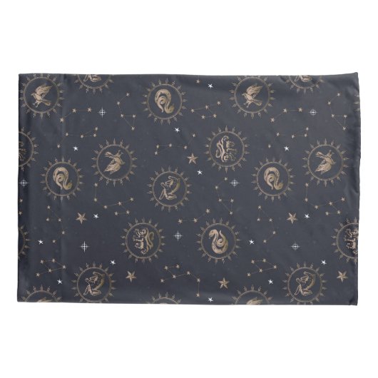 Housse D'oreillers Hogwarts House Crest Motif de constellation (Dos)