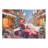 Housse D'oreillers Holiday Racecar Santa (Dos)