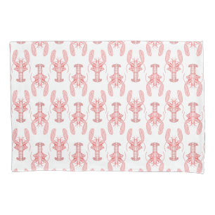 Housse D'oreillers Homard tribal rouge Nautique