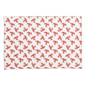Housse D'oreillers Homards rouges mignons (devant-Droit)