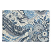 Housse D'oreillers Home Studio Indigo Bloom (Dos)