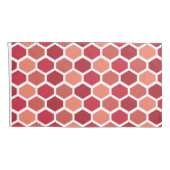 Housse D'oreillers Honeycomb in Reds (Dos-Droit)
