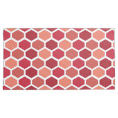 Housse D'oreillers Honeycomb in Reds (devant-Droit)