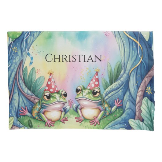 Housse D'oreillers Hop On Over Birthday Party Gift (devant)