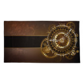 Housse D'oreillers Horloge Steampunk avec des engrenages anciens (Dos-gauche)