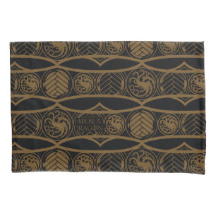 Housse D'oreillers HOUSE of the Dragon   Targaryen Stripe Pattern