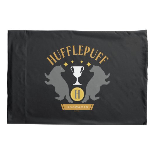Housse D'oreillers HUFFLEPUFF™ Badger and Cup House Pride Graphisme (Dos)