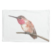 Housse D'oreillers Hummingbird watercolor (Dos)