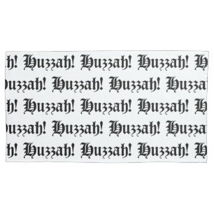 Housse D'oreillers Huzzah ! {Typographie médiévale}