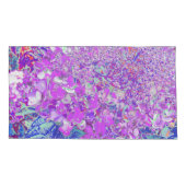 Housse D'oreillers Hydrangea Élégant Violet et Bleu Limelight (Dos-gauche)