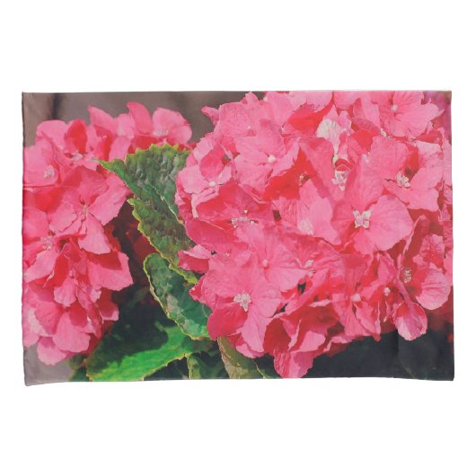 Housse D'oreillers Hydrangée rose (devant-Droit)