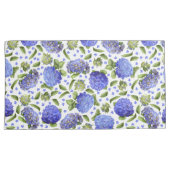 Housse D'oreillers Hydrangées bleues sur tout le Motif (devant-Droit)