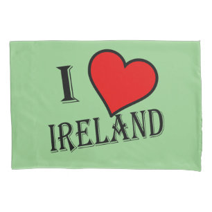 Housse D'oreillers I Heart Ireland bk bedpccn