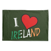 Housse D'oreillers I Heart Irlande overlay pcnt (Dos)