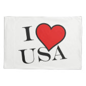 Housse D'oreillers I Heart USA bk pcnt (Dos)